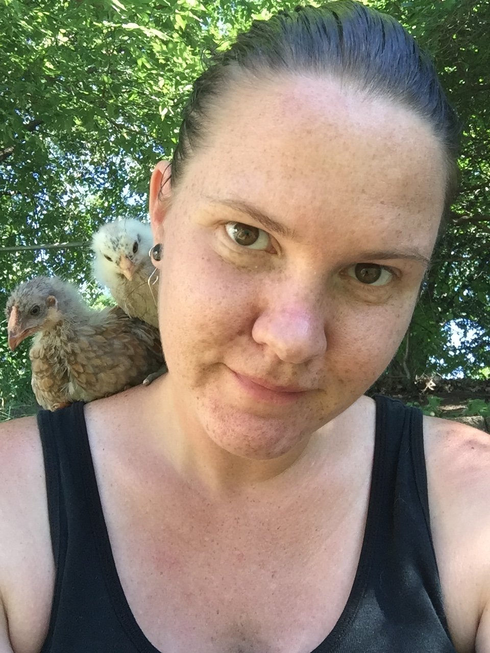 Chicks on my shoulder