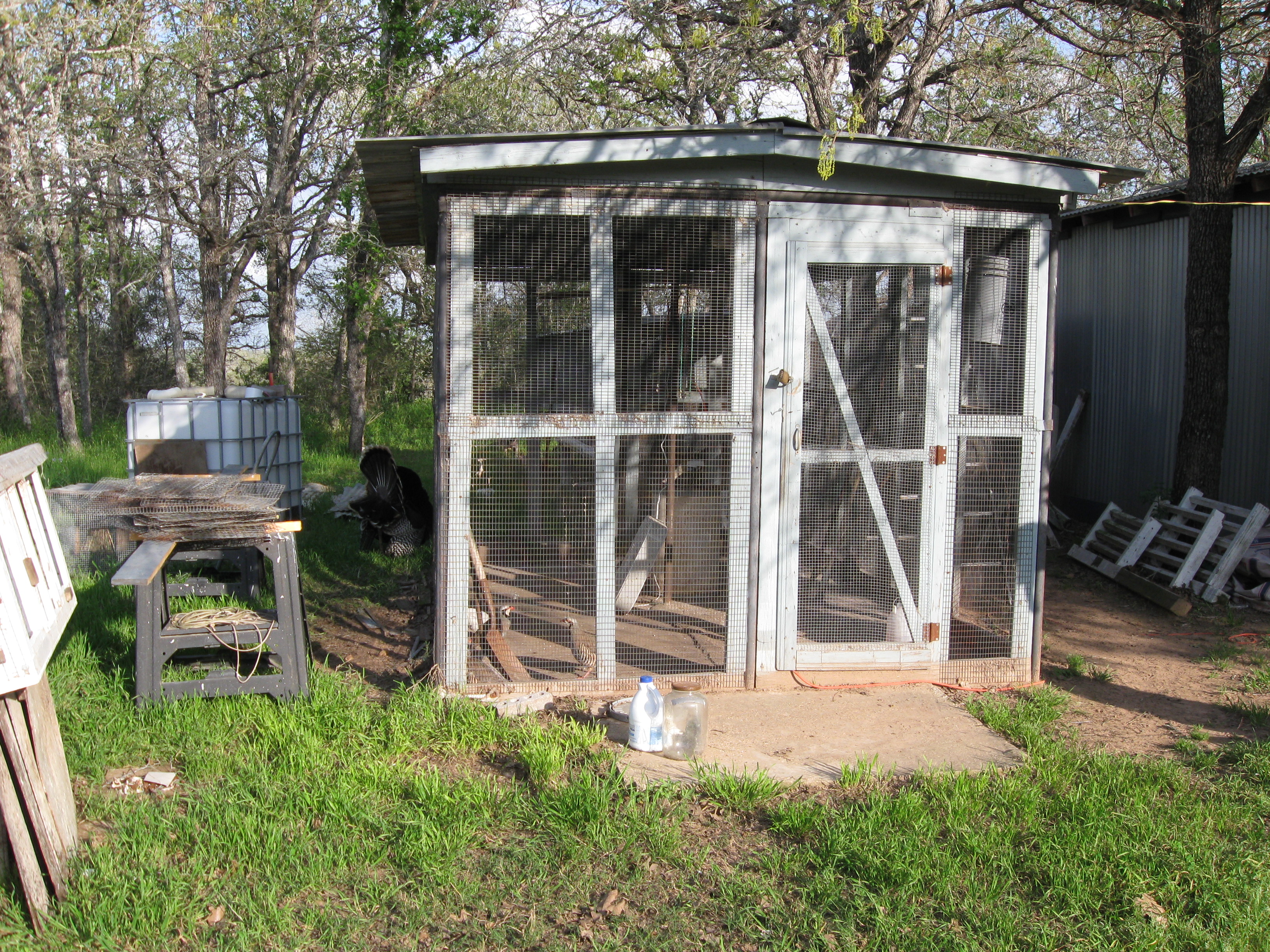 Chukar Pen being rebuilt