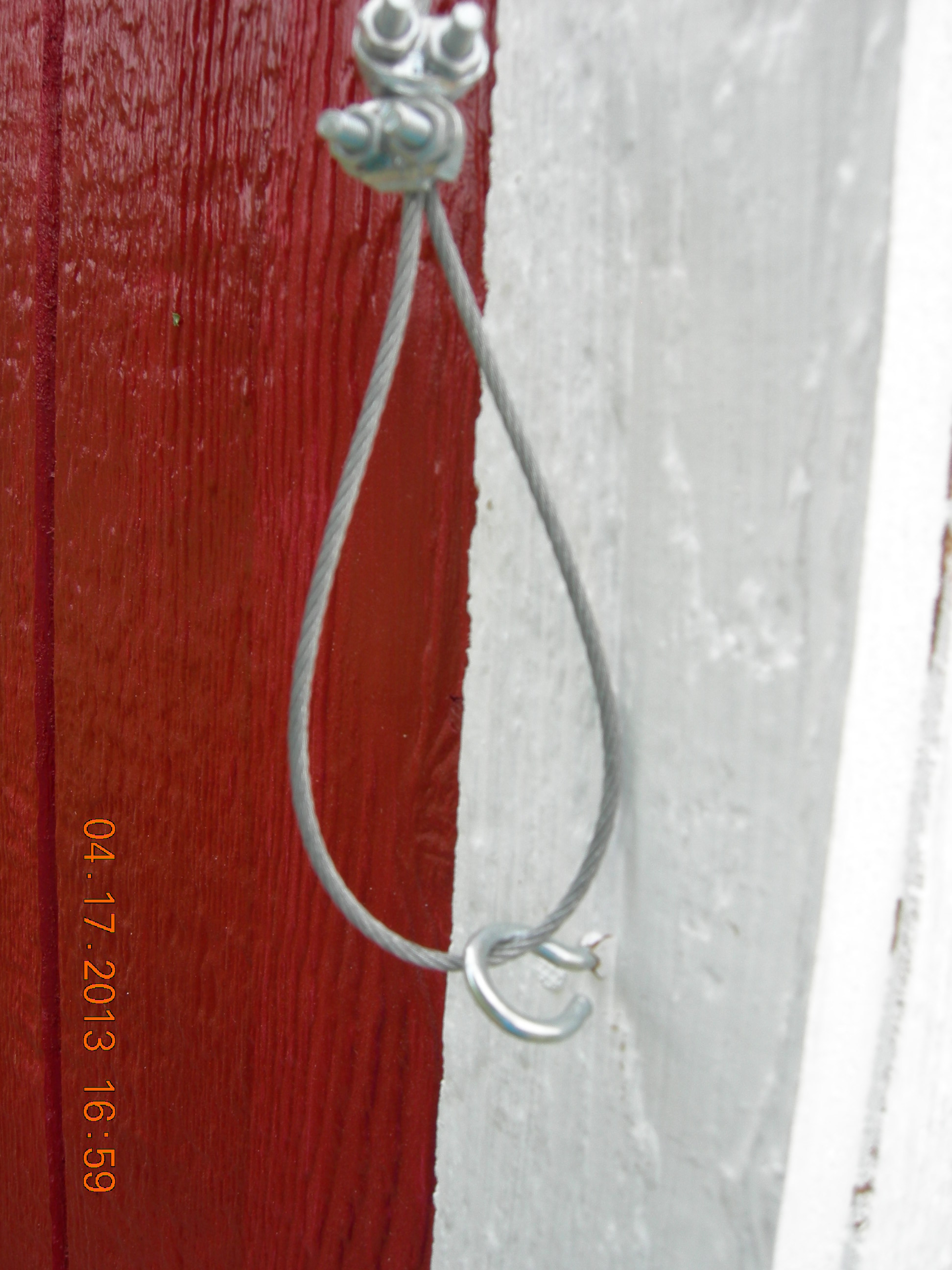 Close up of the hook.