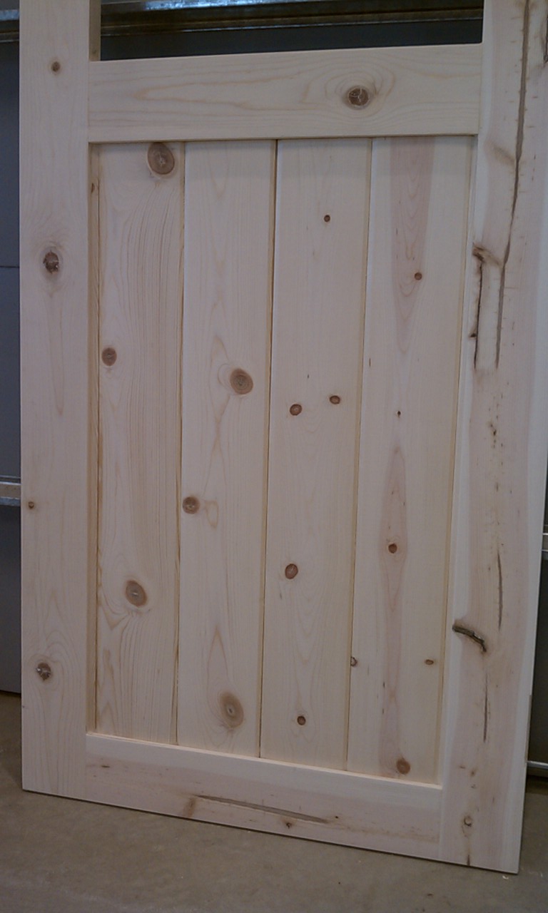 Close up of the T&G panels.