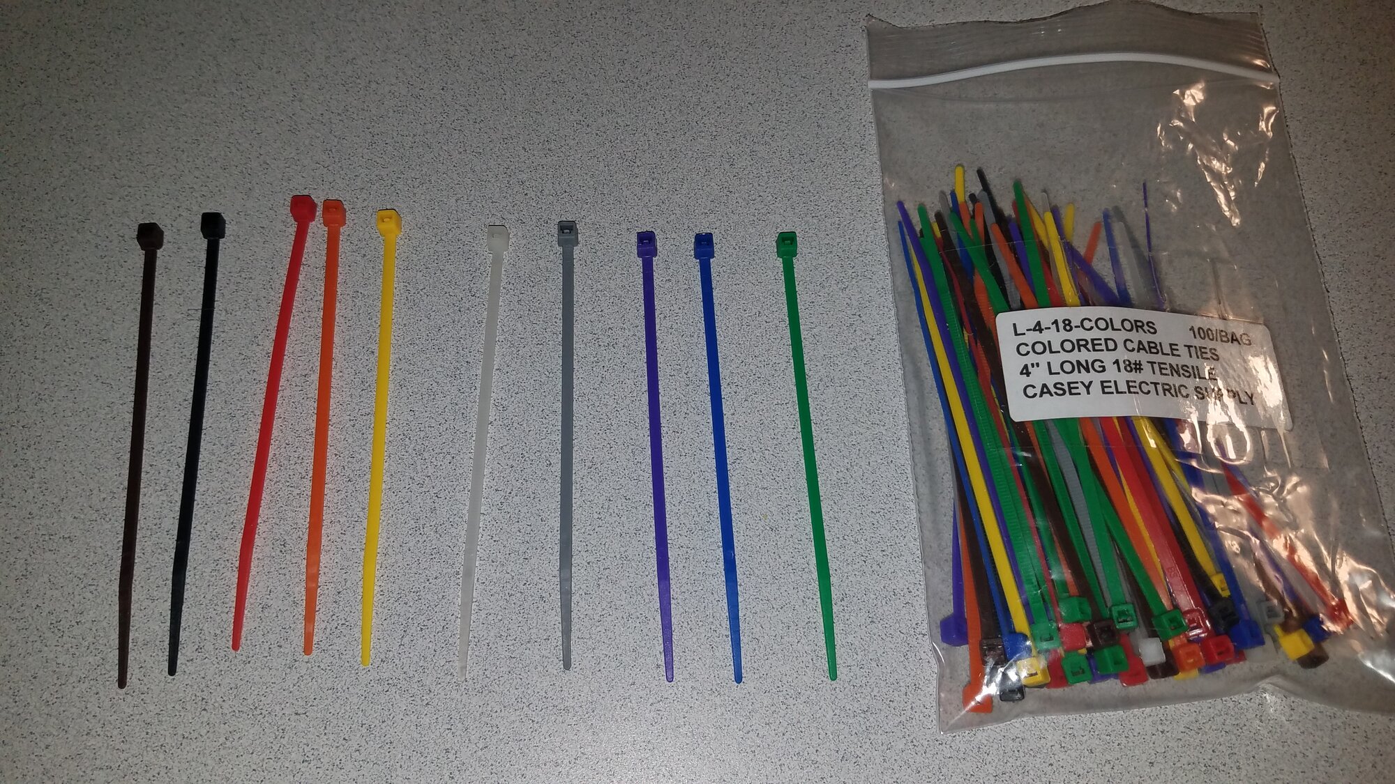 Color-coded Cable-Ties for duckling identification