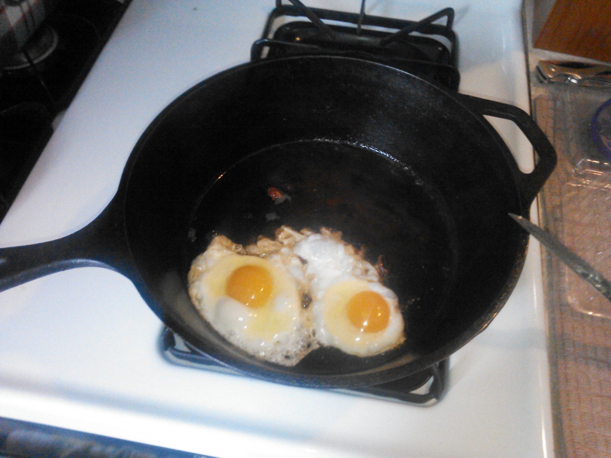 Cooked up first two eggs
