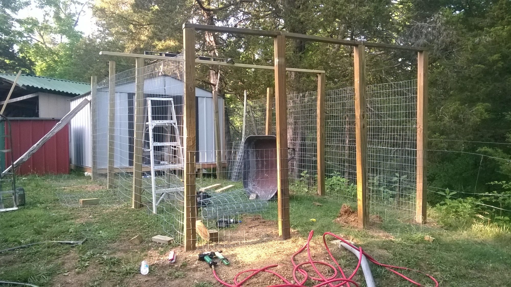 Coop and lot construction phase