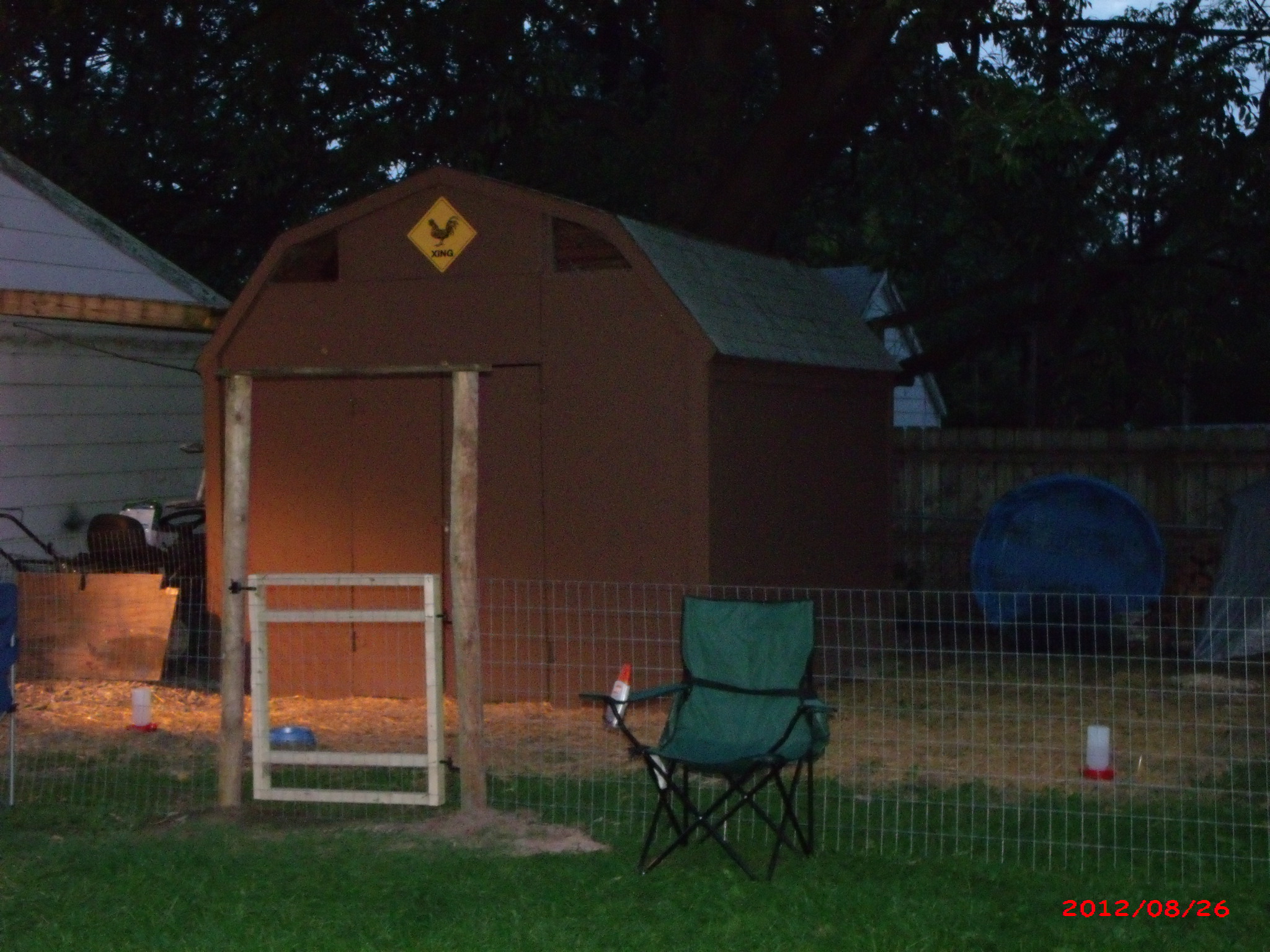 Coop and run - complete  ( we did end up changing out the door to a full instead of half.