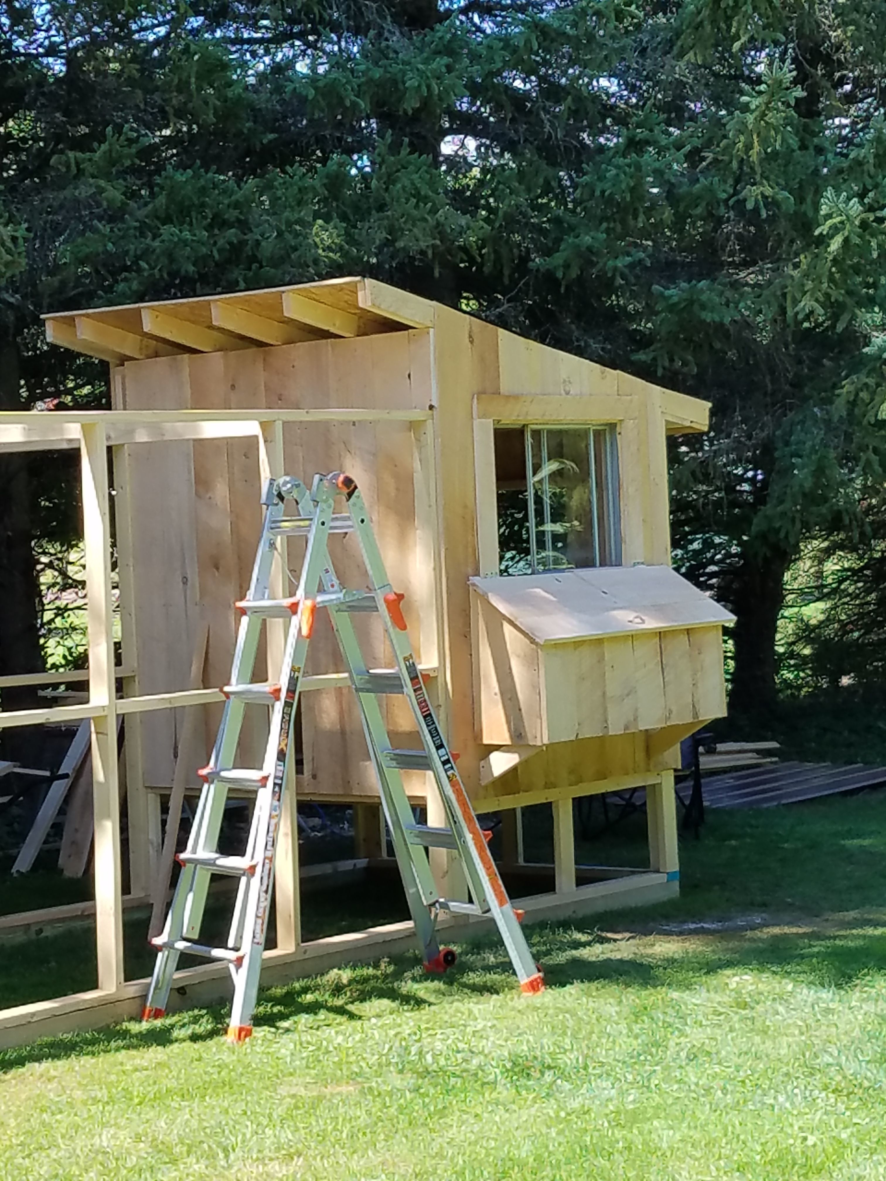 coop and run under construction