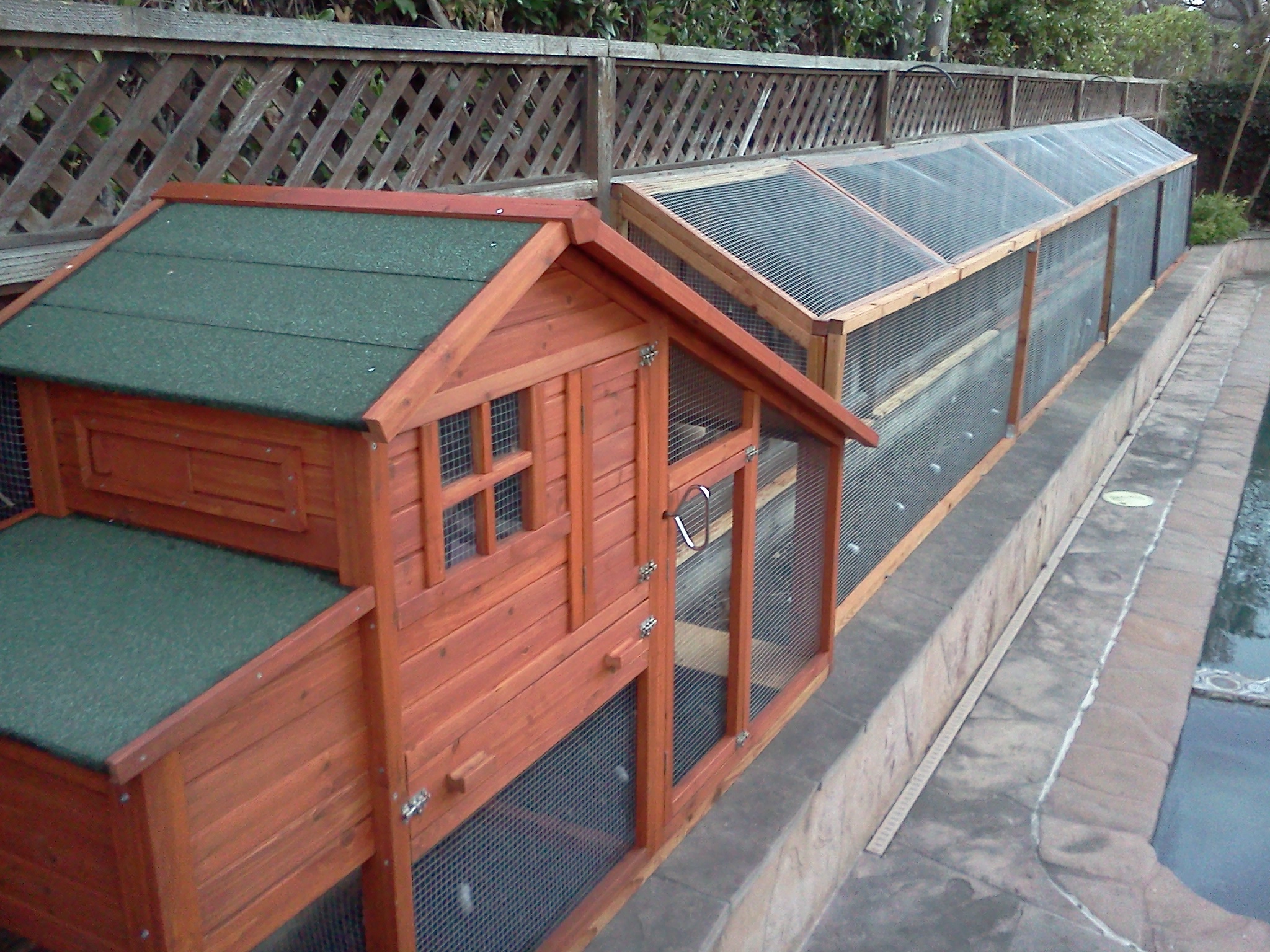Coop and Run.  We capped a lot of sprinklers to utilize the planter.