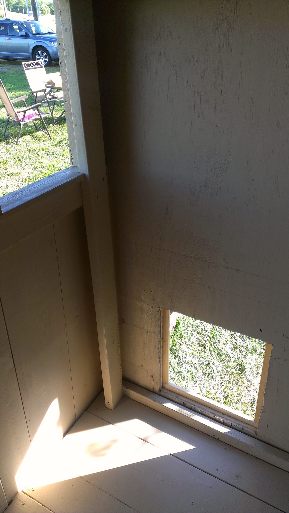 Coop door leading to the run.
