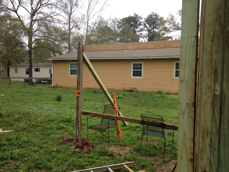 Coop/goat barn in progress