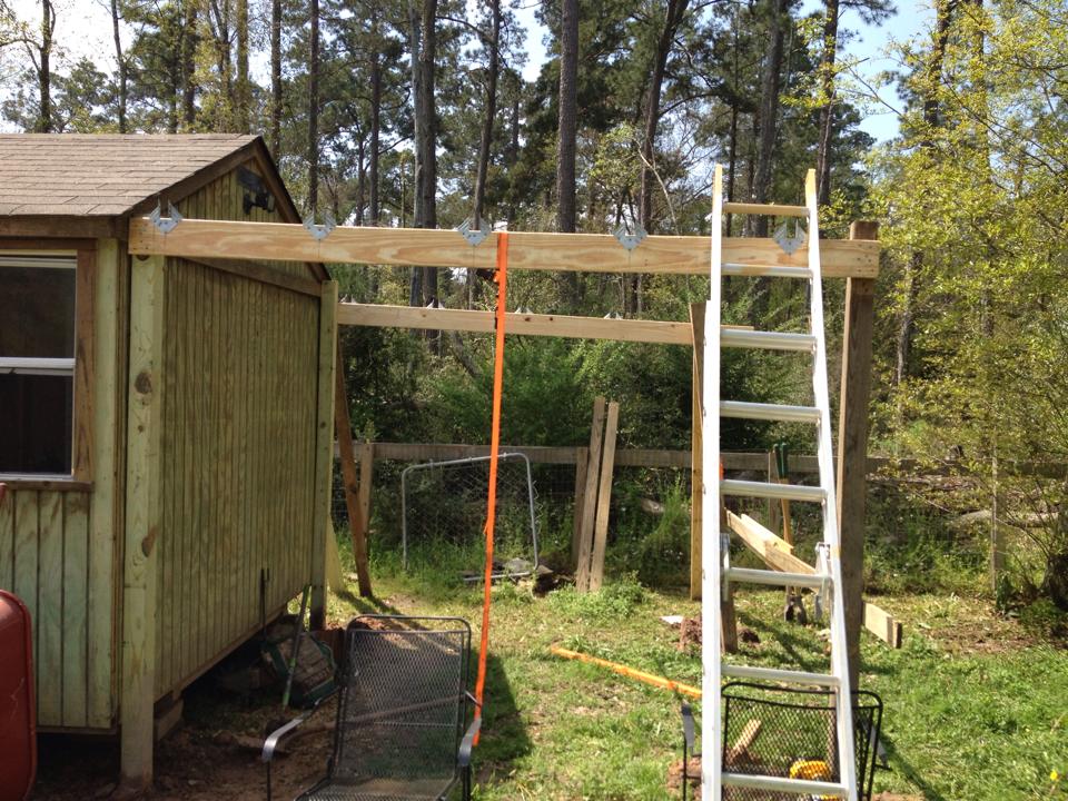 Coop/goat barn in progress