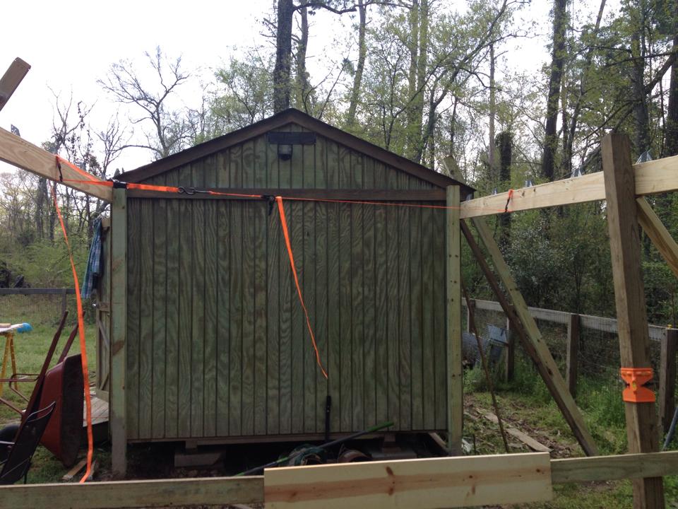 Coop/goat barn in progress