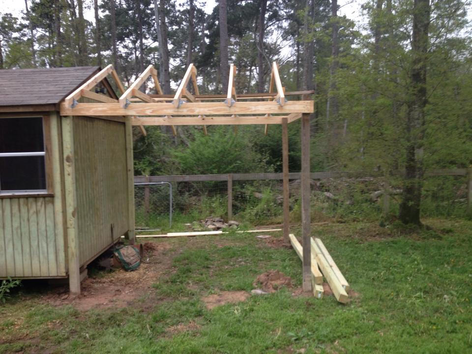 Coop/goat barn in progress