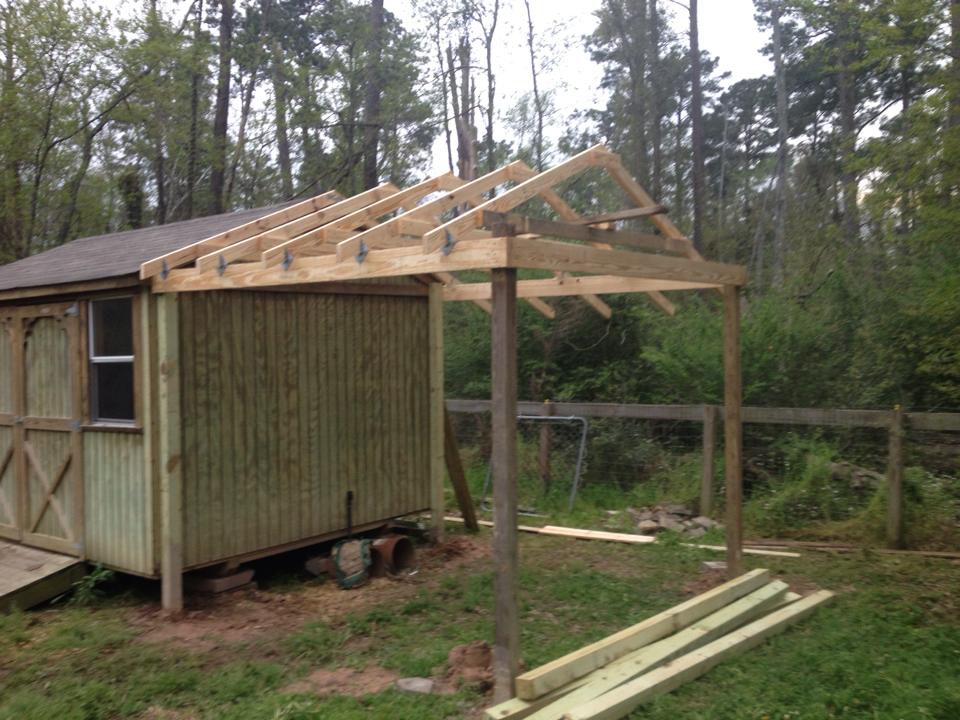Coop/goat barn in progress