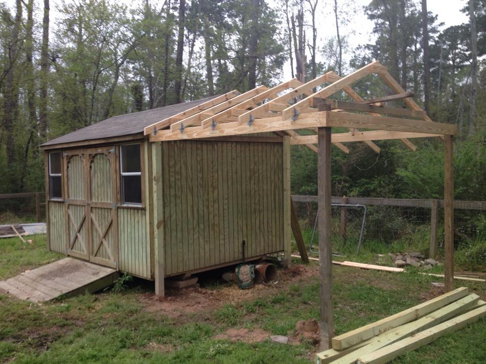 Coop/goat barn in progress