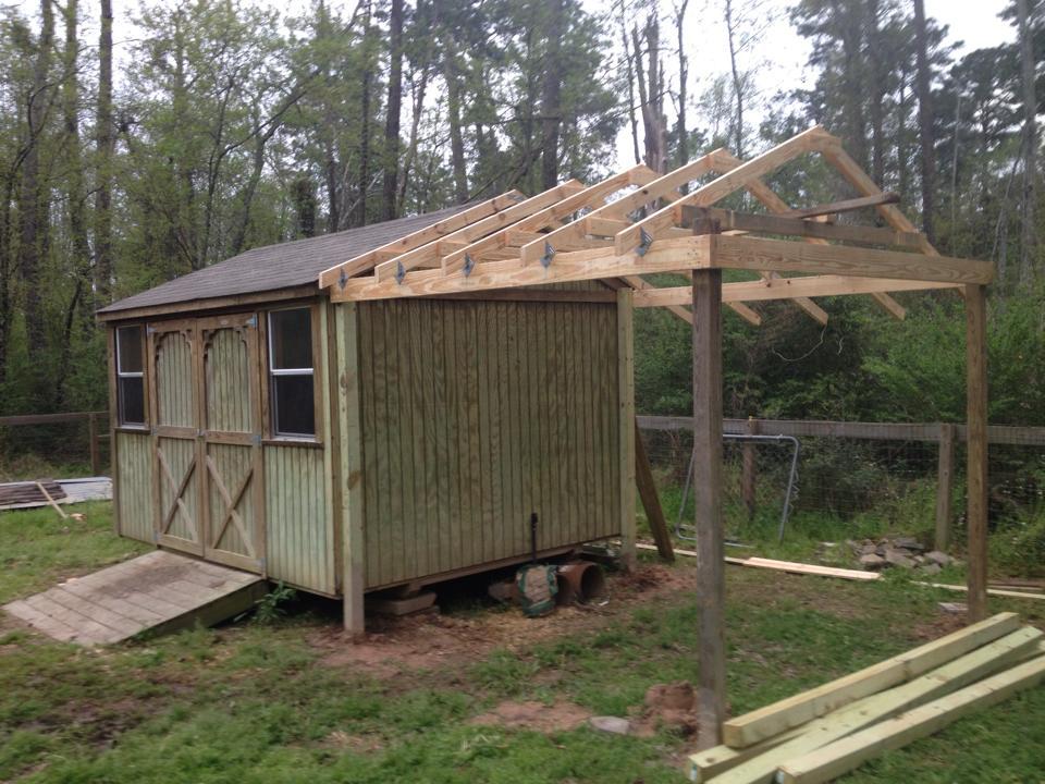 Coop/goat barn in progress