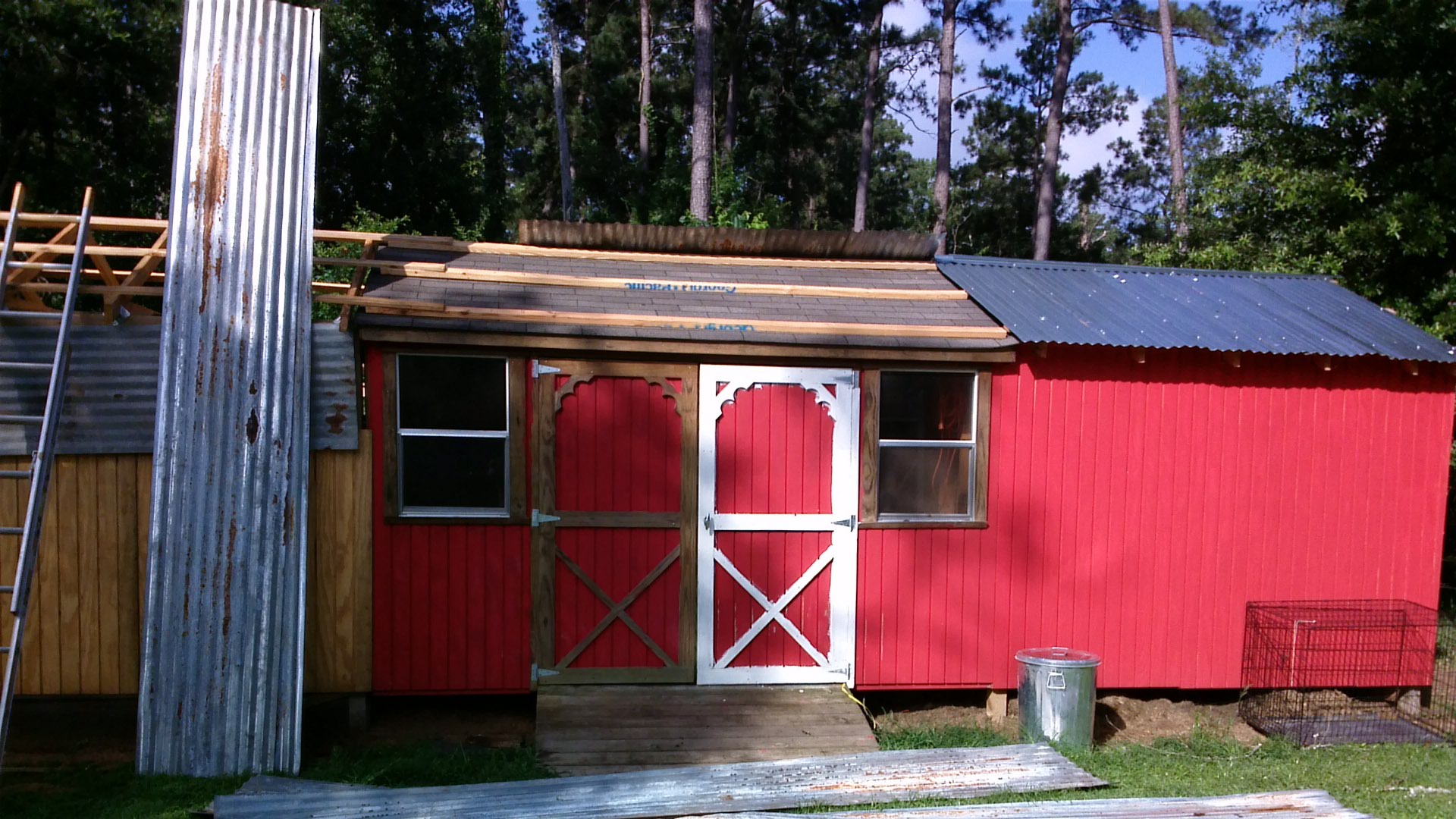 Coop/goat barn in progress