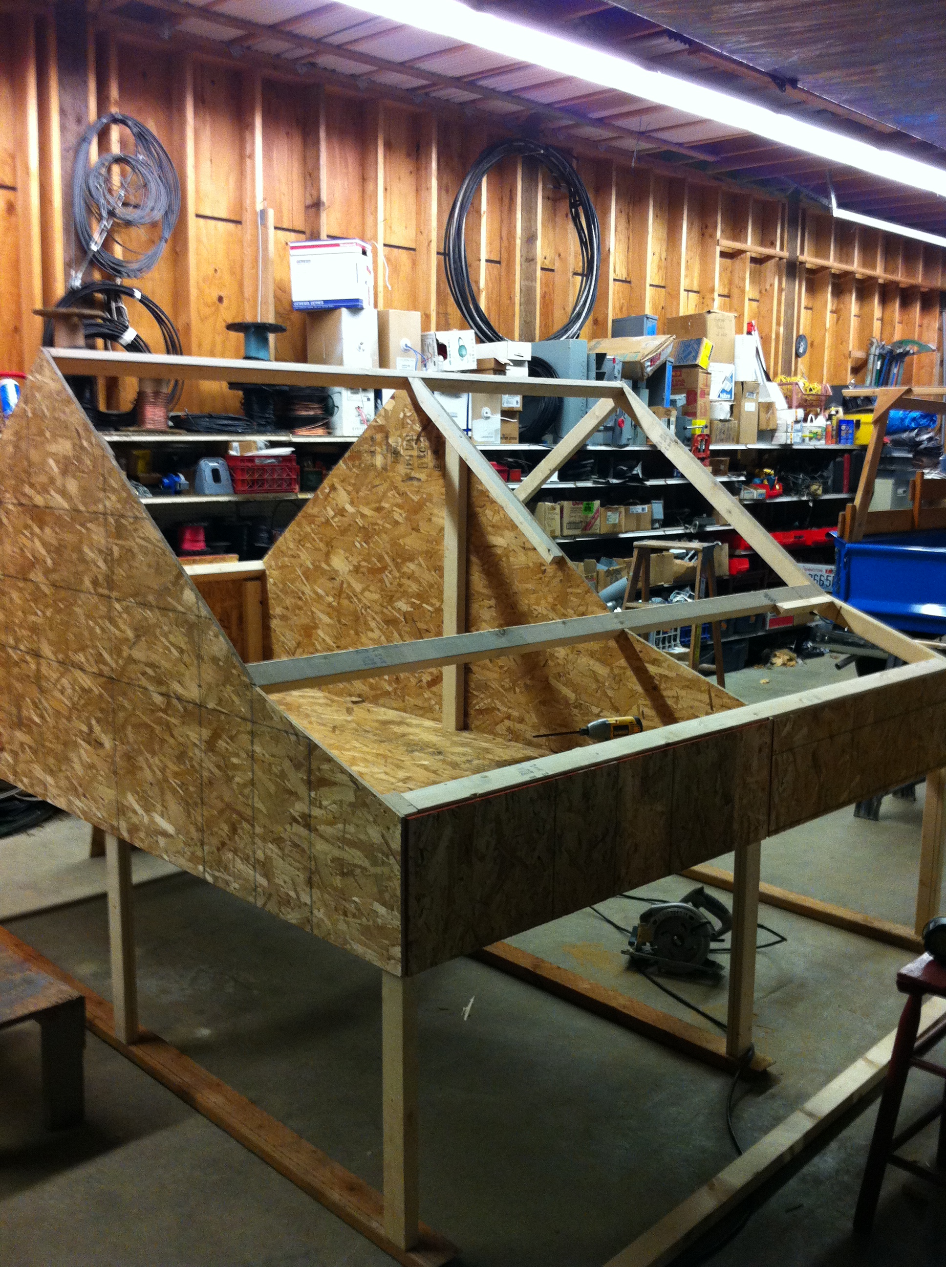 coop takes shape in barn