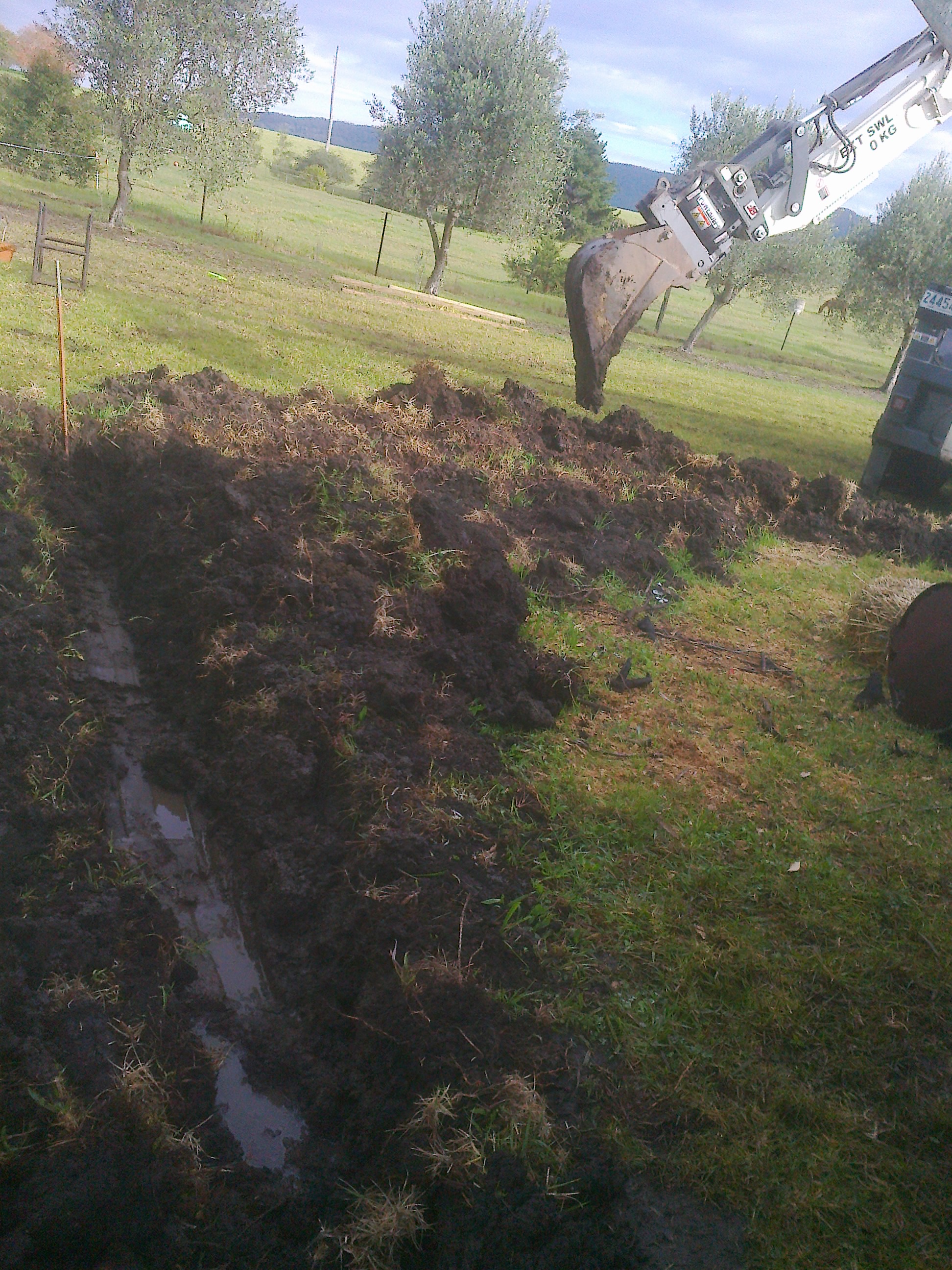 digging 2 feet deep