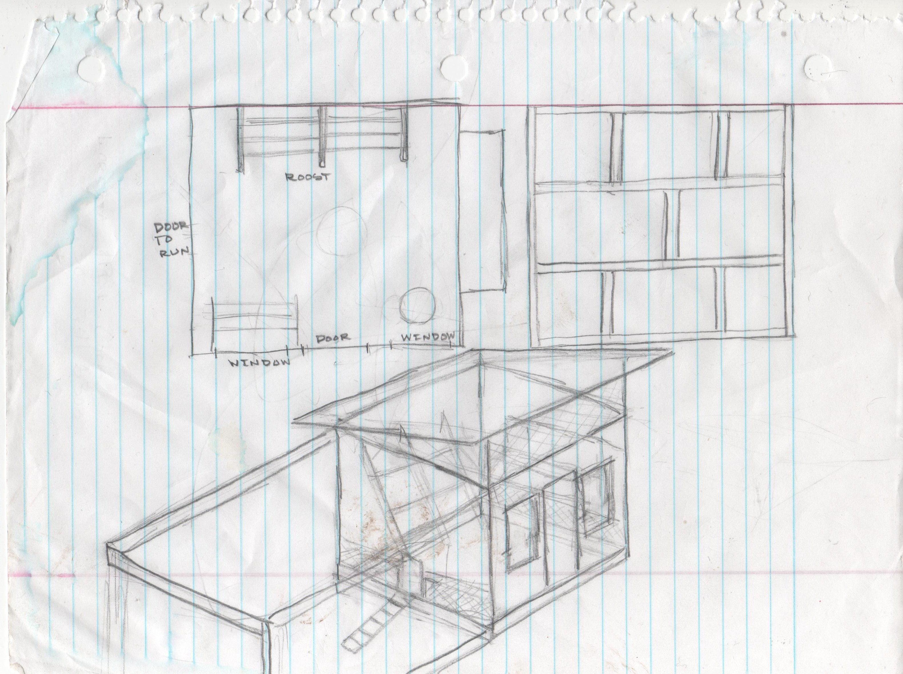 Early Chicken Coop Sketch