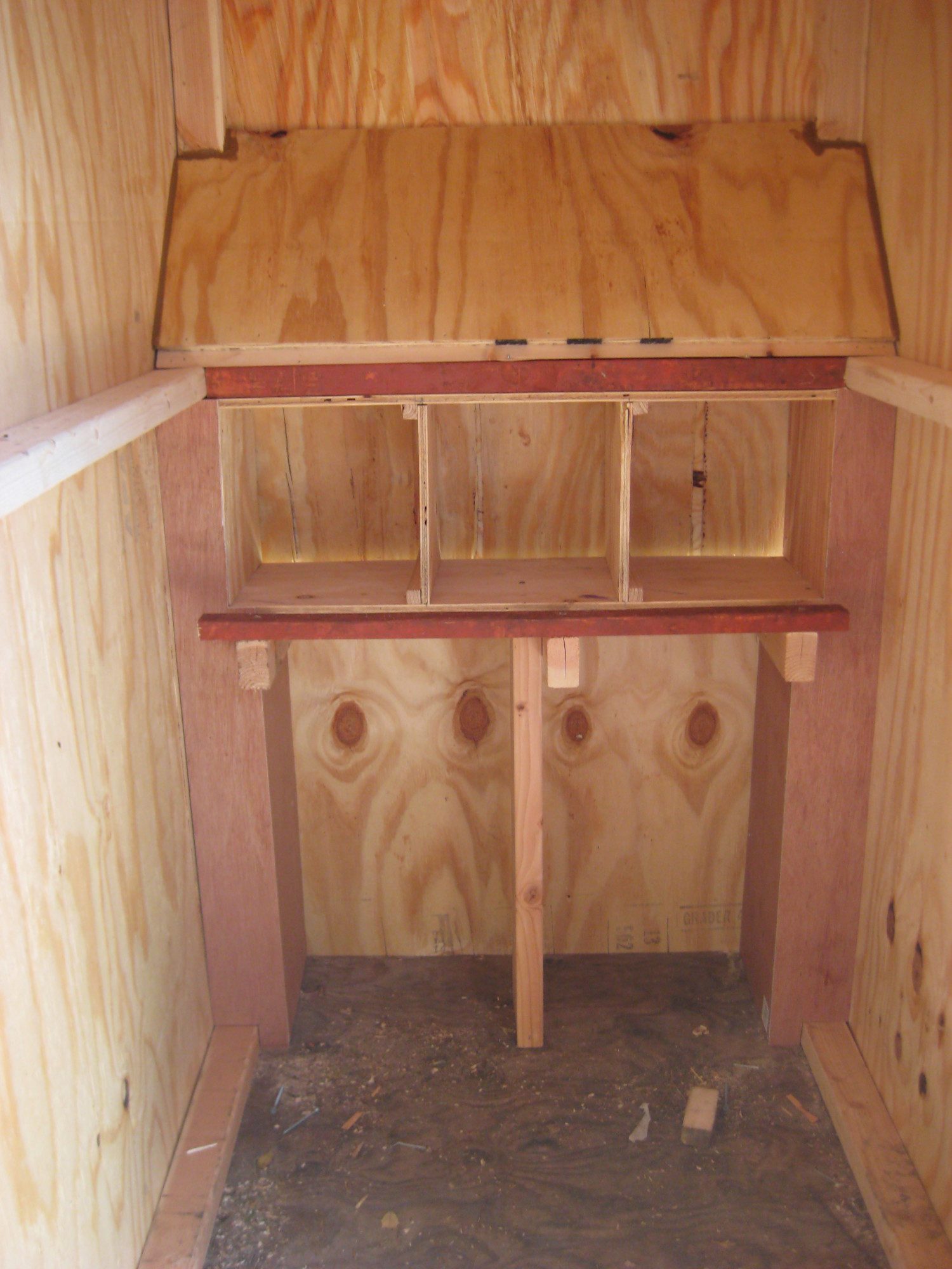 Eggg boxes from the inside