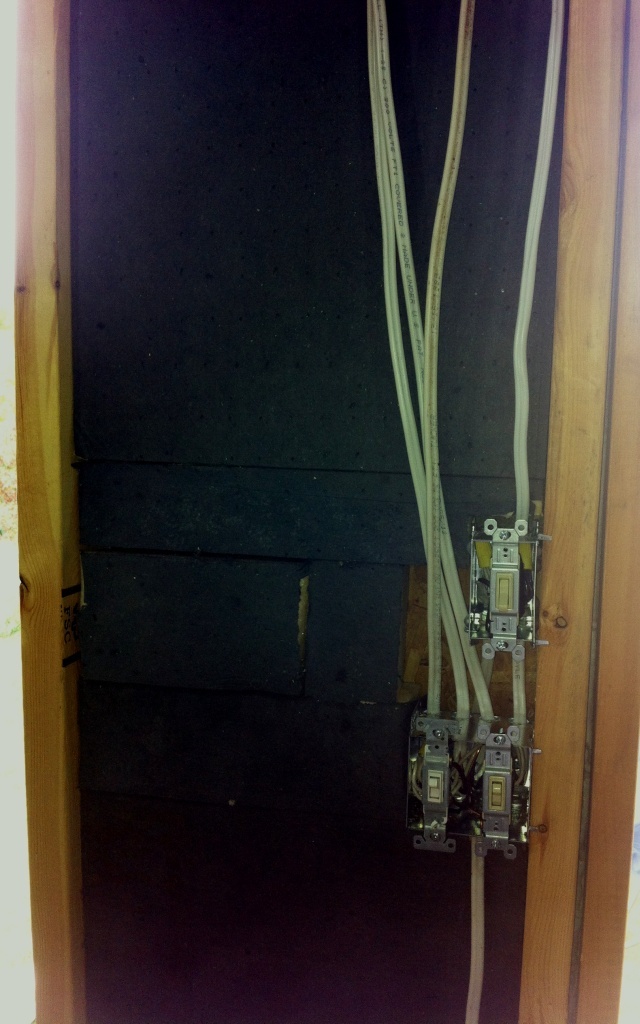 Electrical is done- security lights outside too