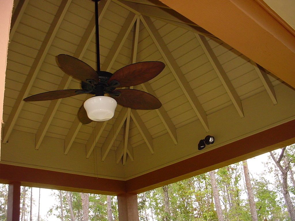 Exposed framing of the Cabana roof. It was a booger and had to be perfect since it was visible.