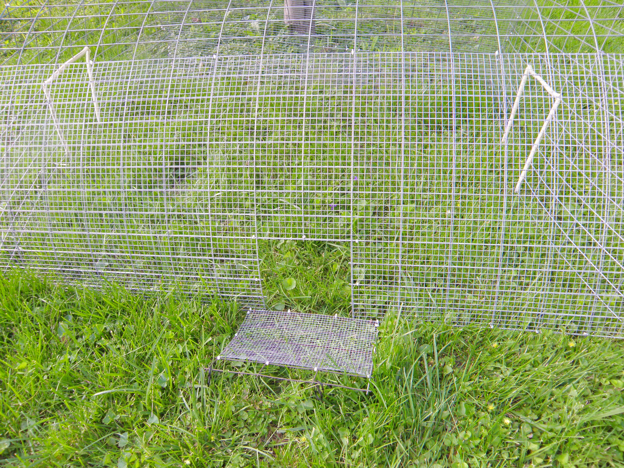 Feeder section with door attached