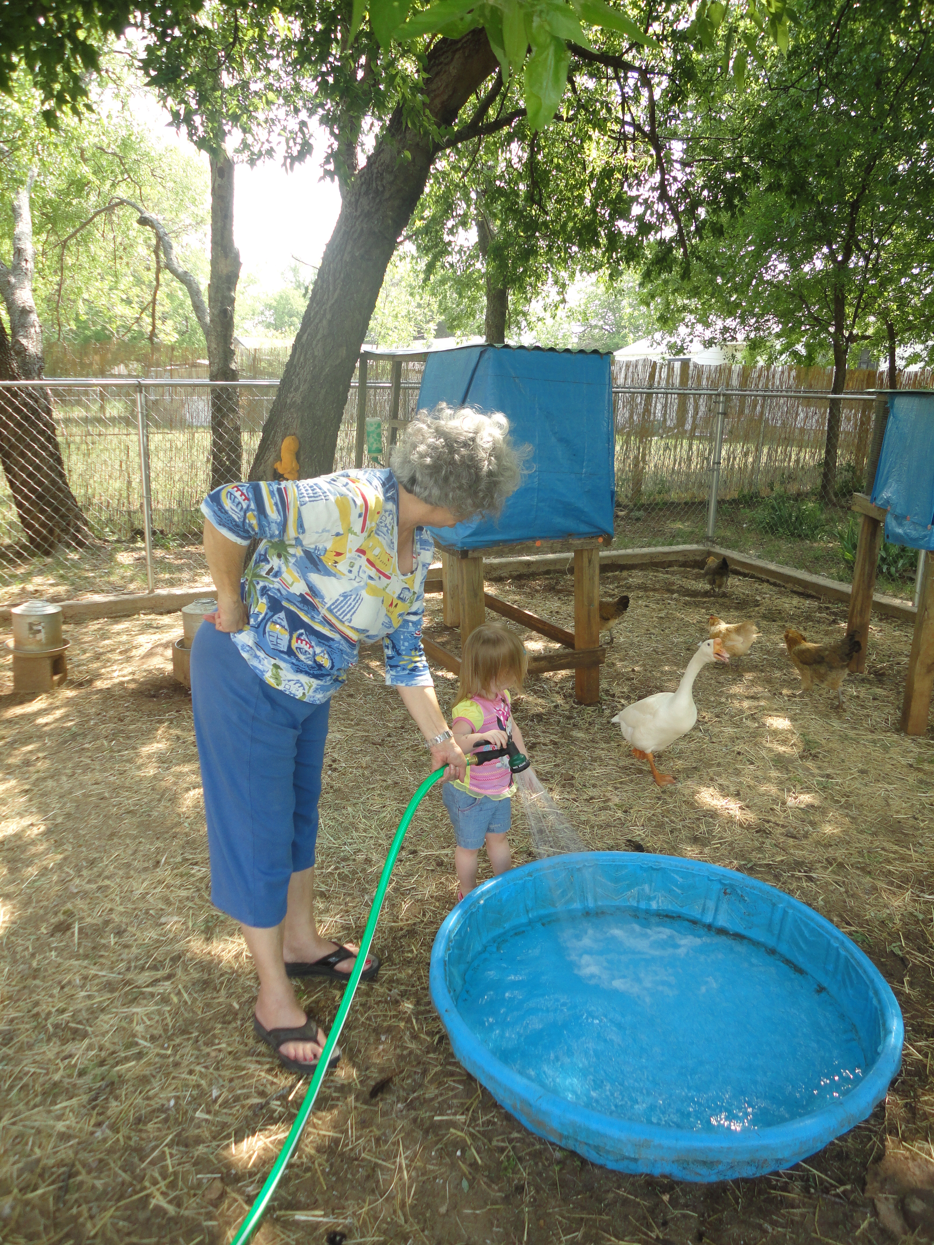 Fillin up the pool for Jemimah