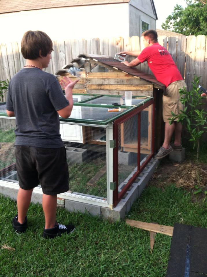Finally got a roof on the coop!