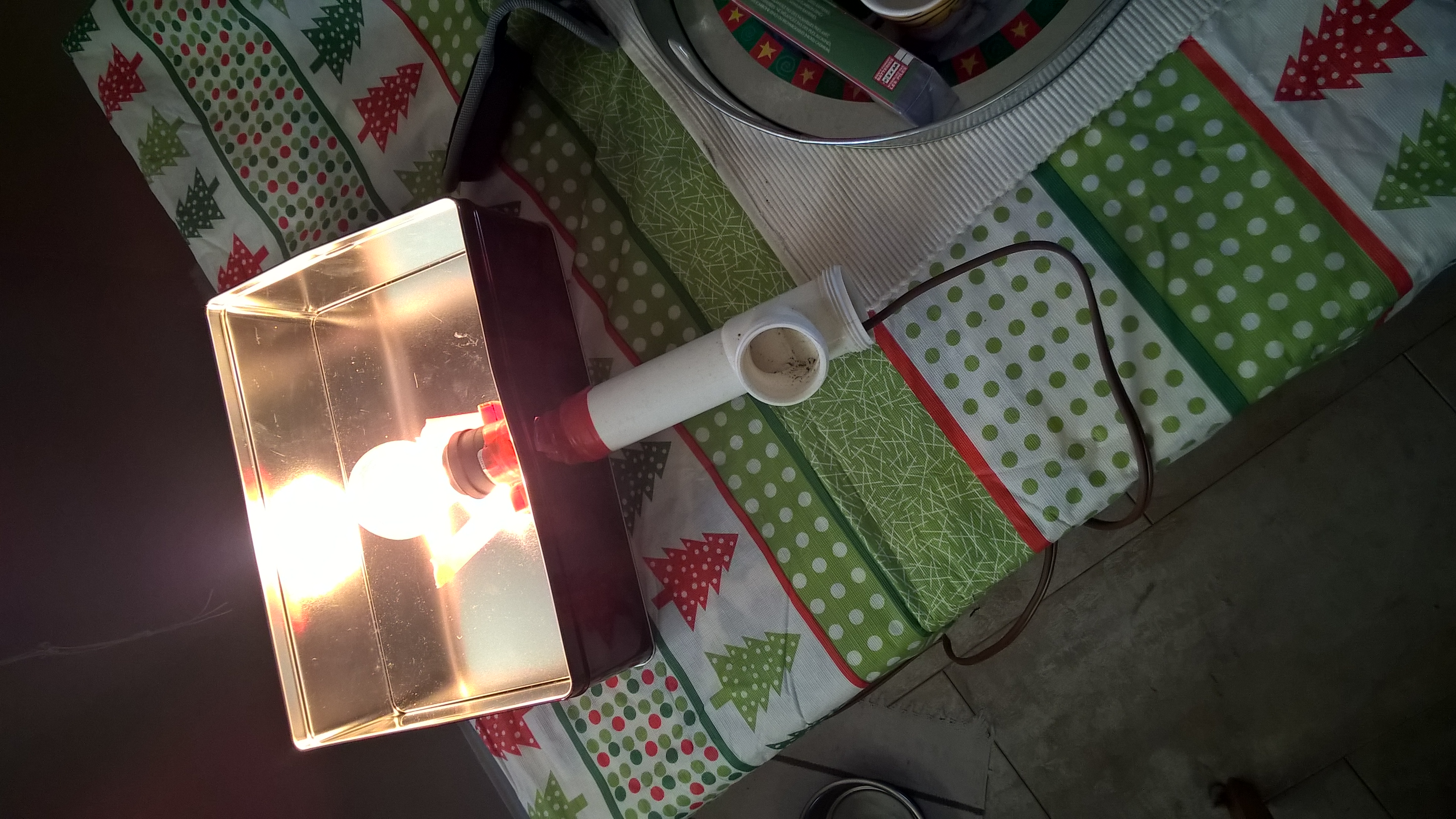Finally made one of those cookie tin heaters!  And it sure does work!