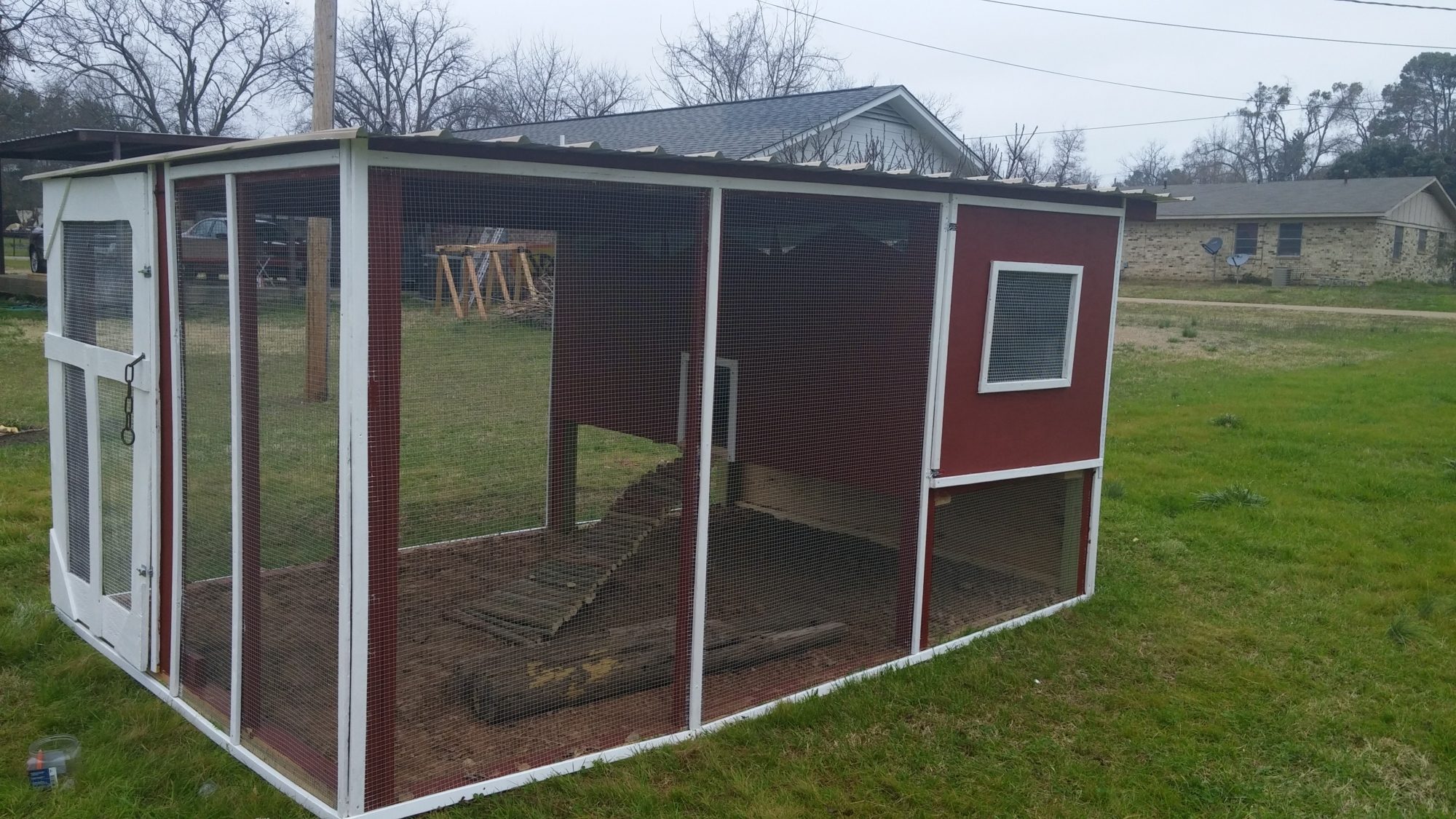 Finished "backside" ~ away from house.