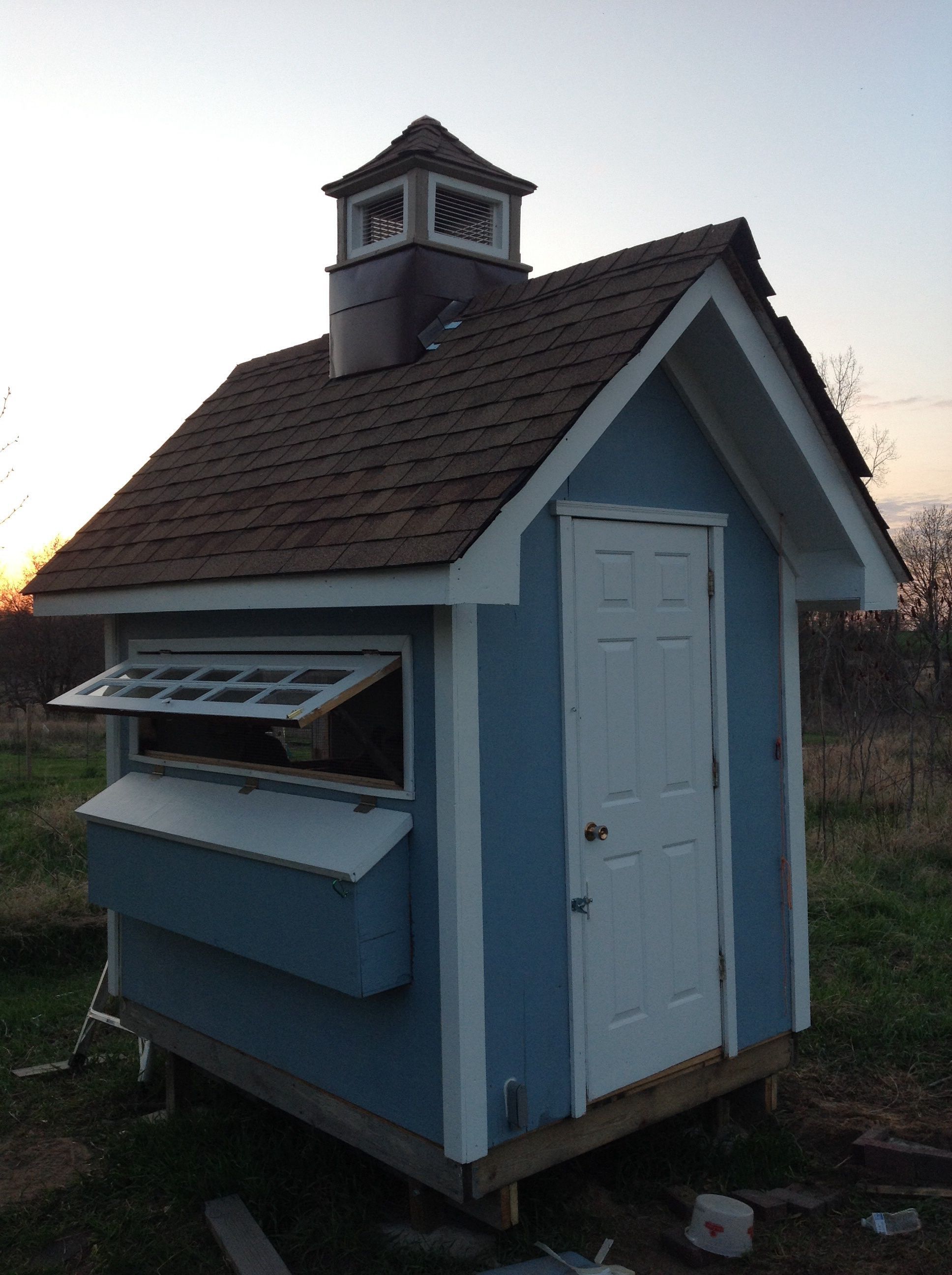 Finished painting and trim.  Window open to enjoy a cool breeze.