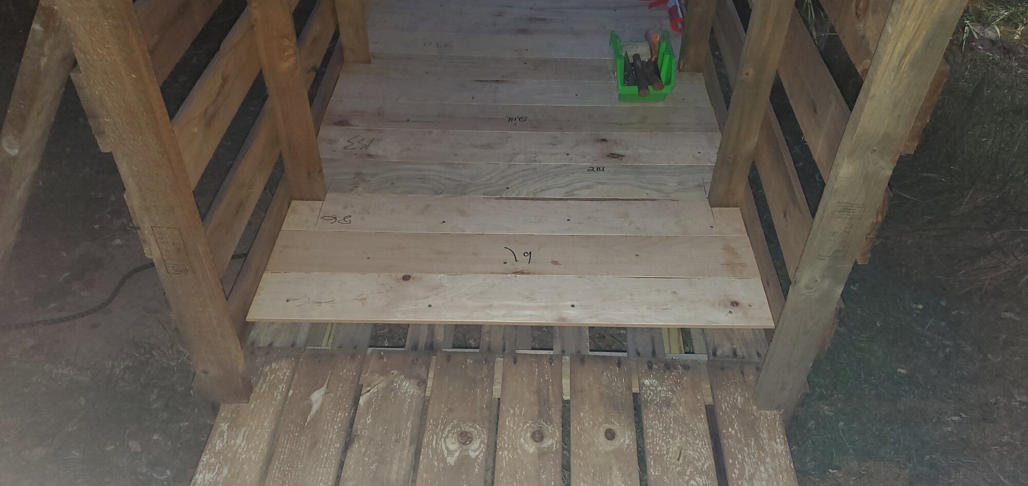 Finished sub-floor for the new duck-house