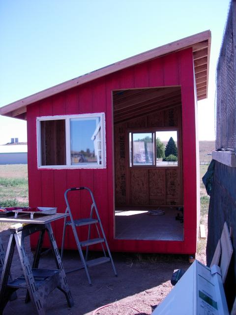 First coat of paint almost looked pink, but 3 coats later and it is red!
