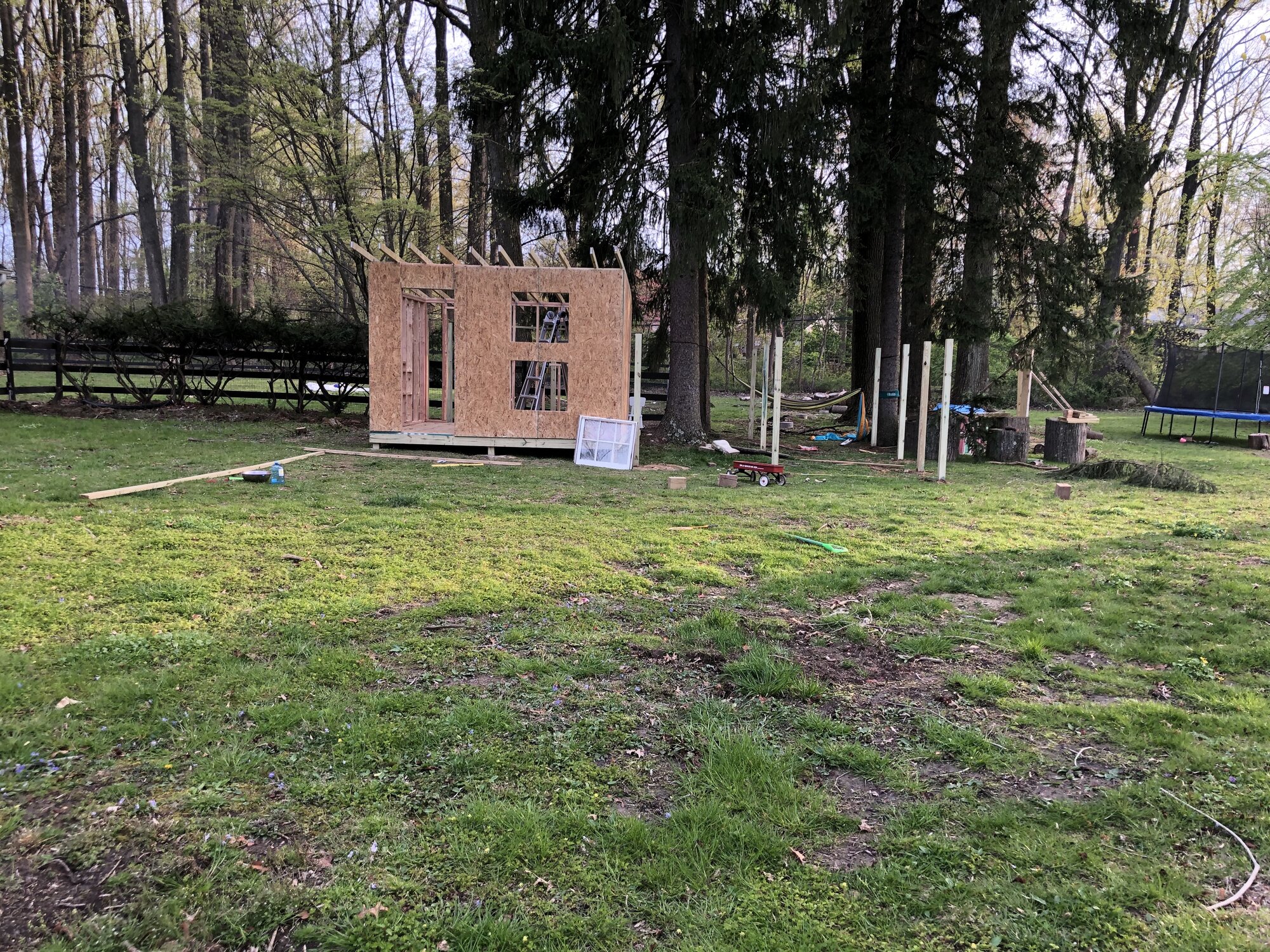 First Paneling up