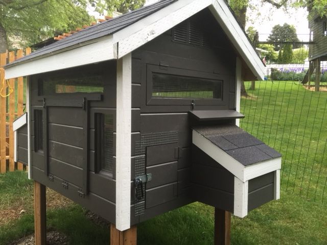 First photos of coop before adding ramp.........closed up