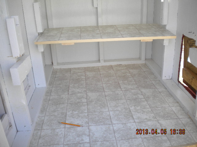 First poop board in place