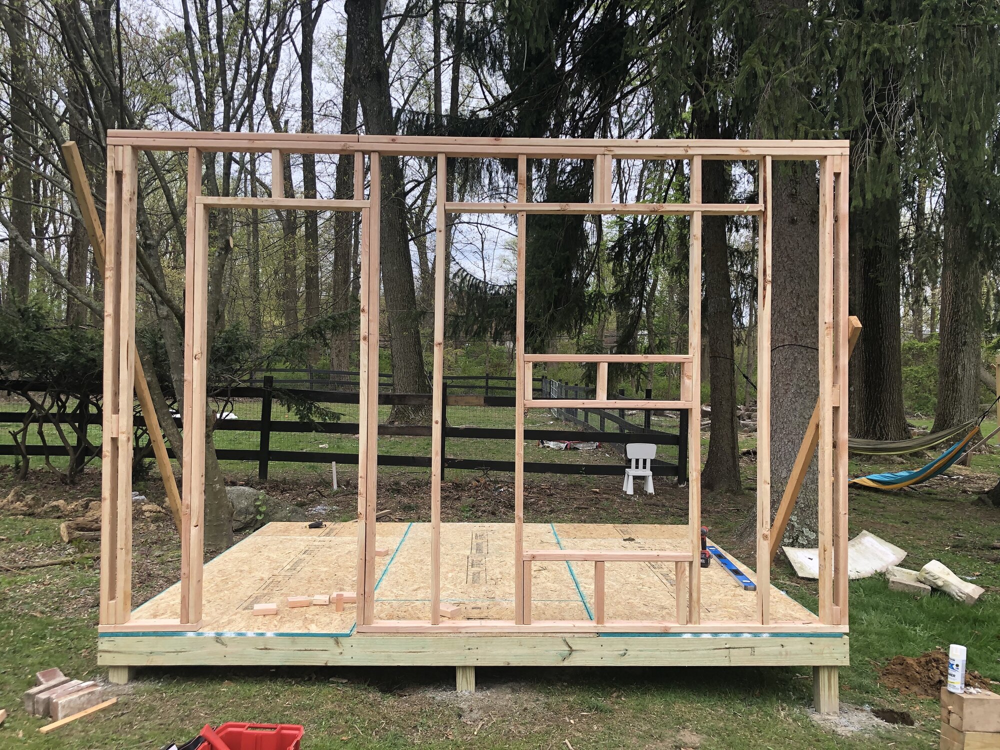 First wall frame up!!!!!