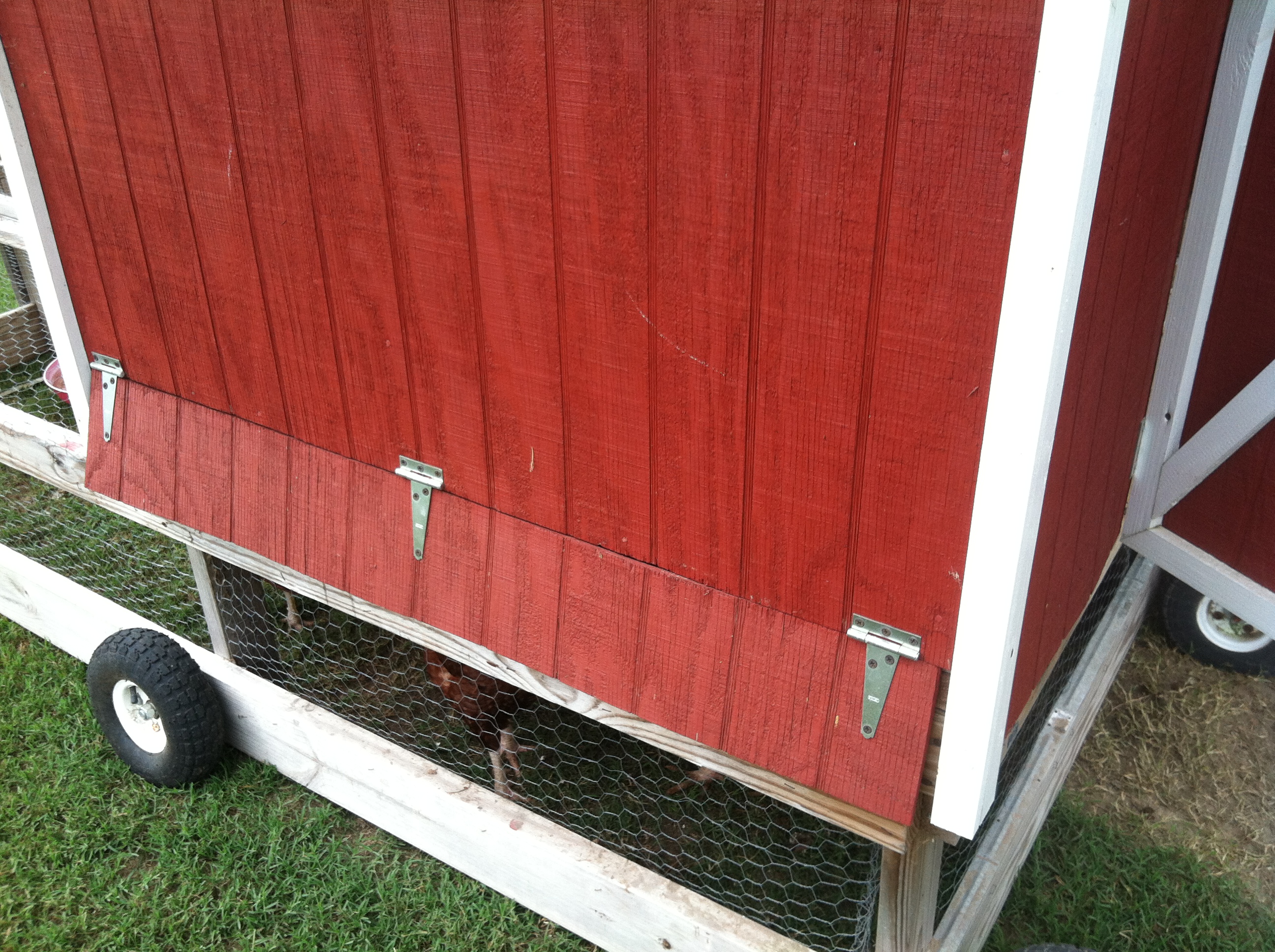 Flap on side for wash out