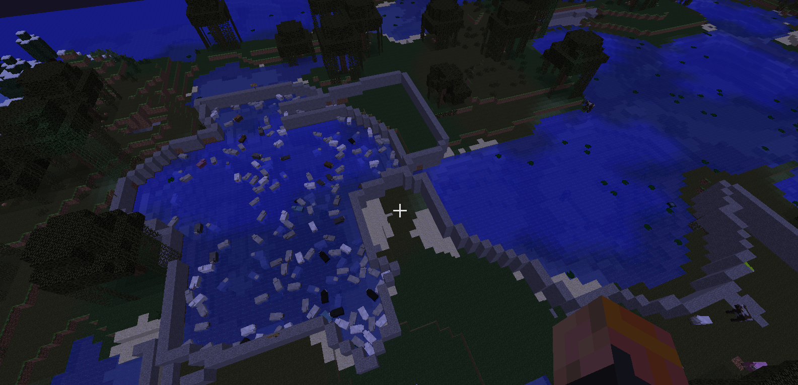 Floating Sheepie Lake (Which had to be cleared out due to lag)