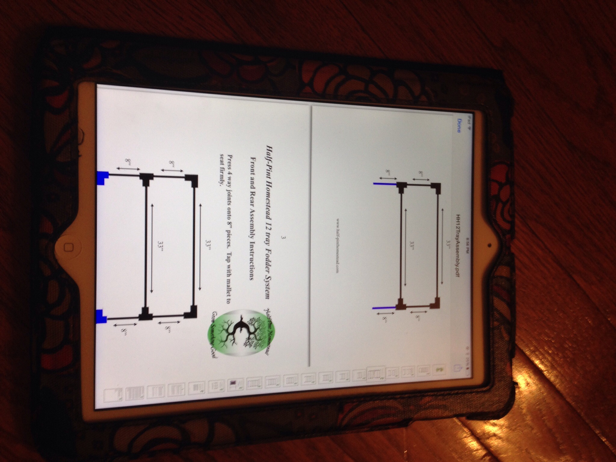 Following instructions via iPad