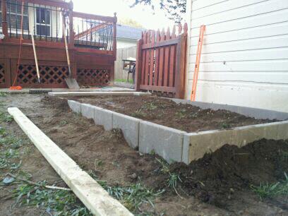 Foundation in place... but still need to re-grade the yard.