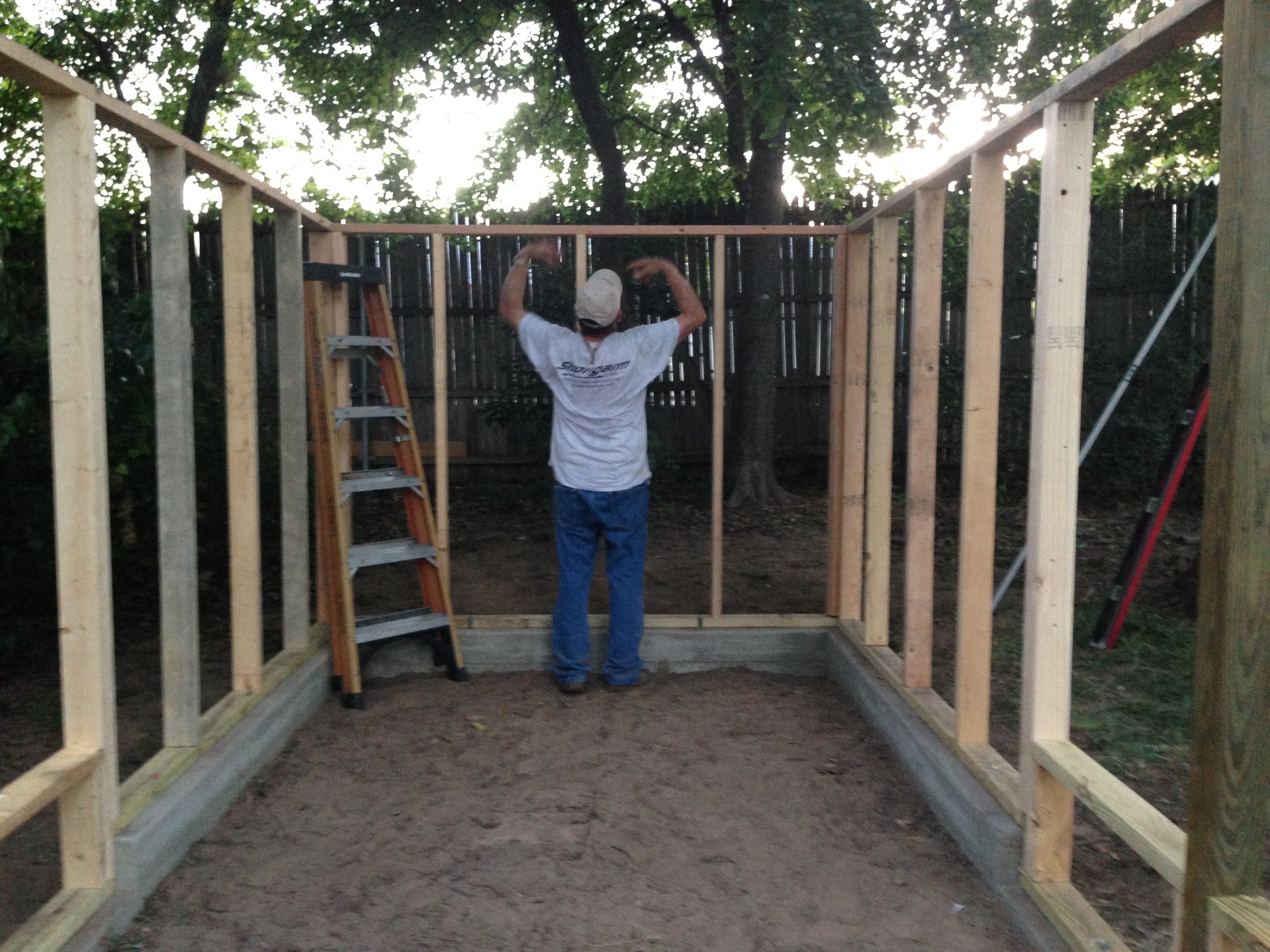Framing begins. 7/14/15