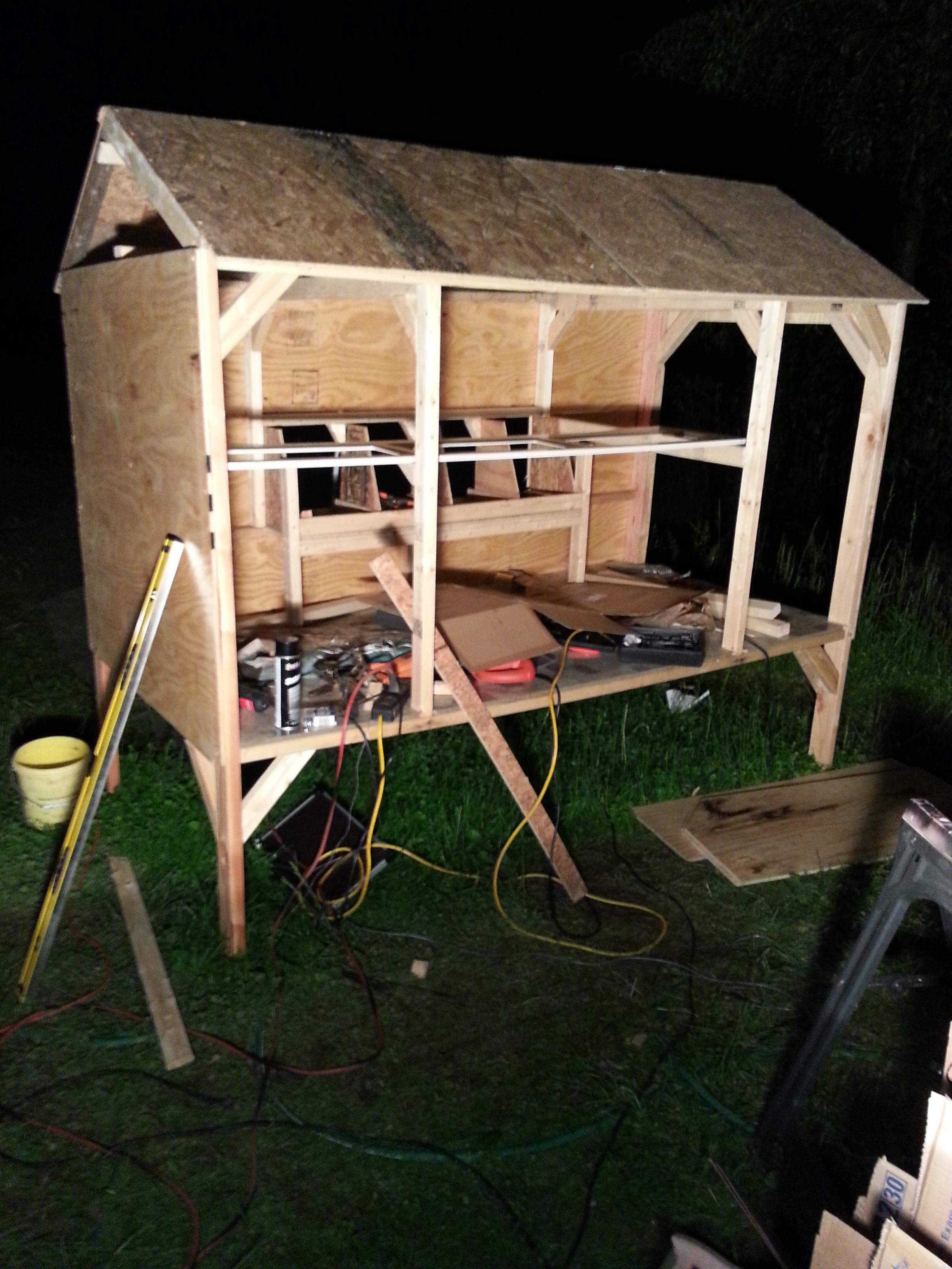 Framing complete!  Now it's time for the walls.