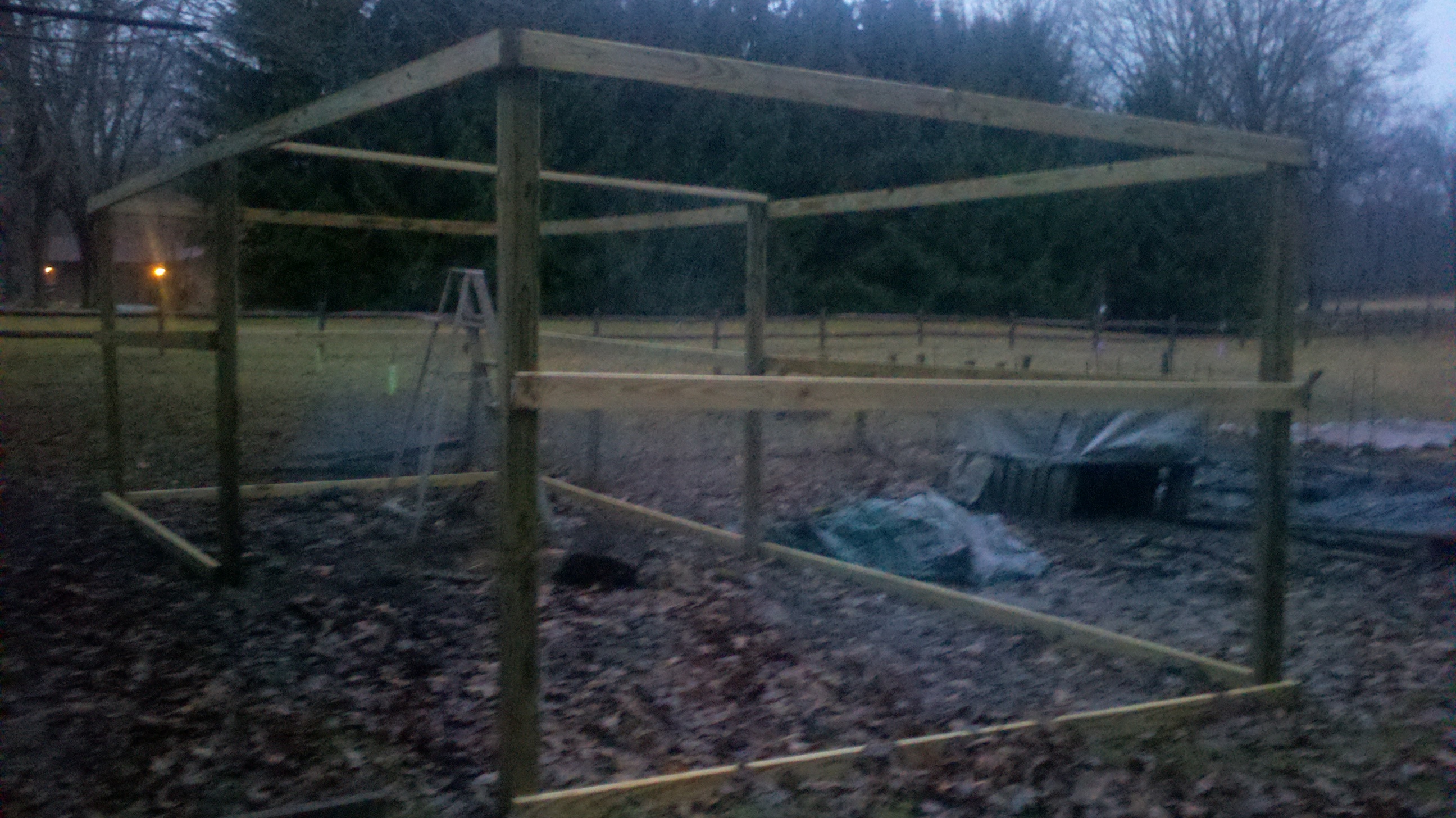 Framing up the new run
