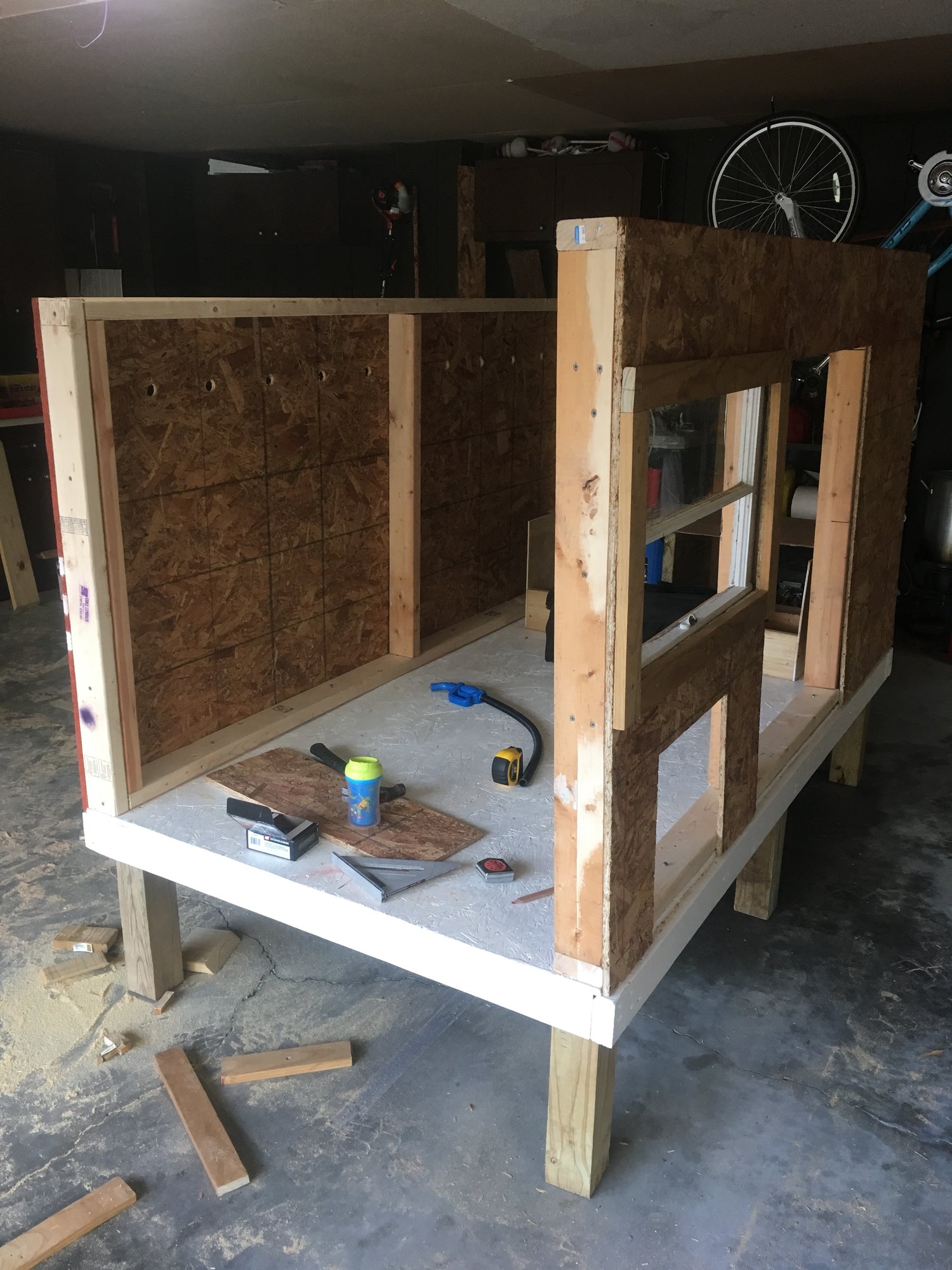 front and back wall framed look