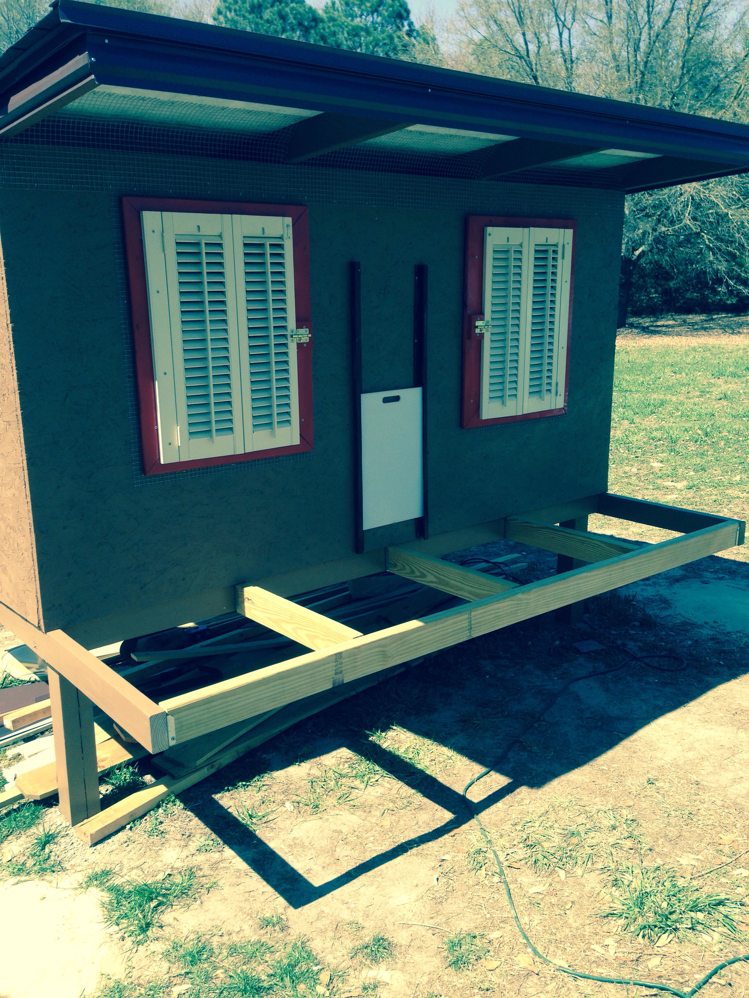 Front detail before porch was done