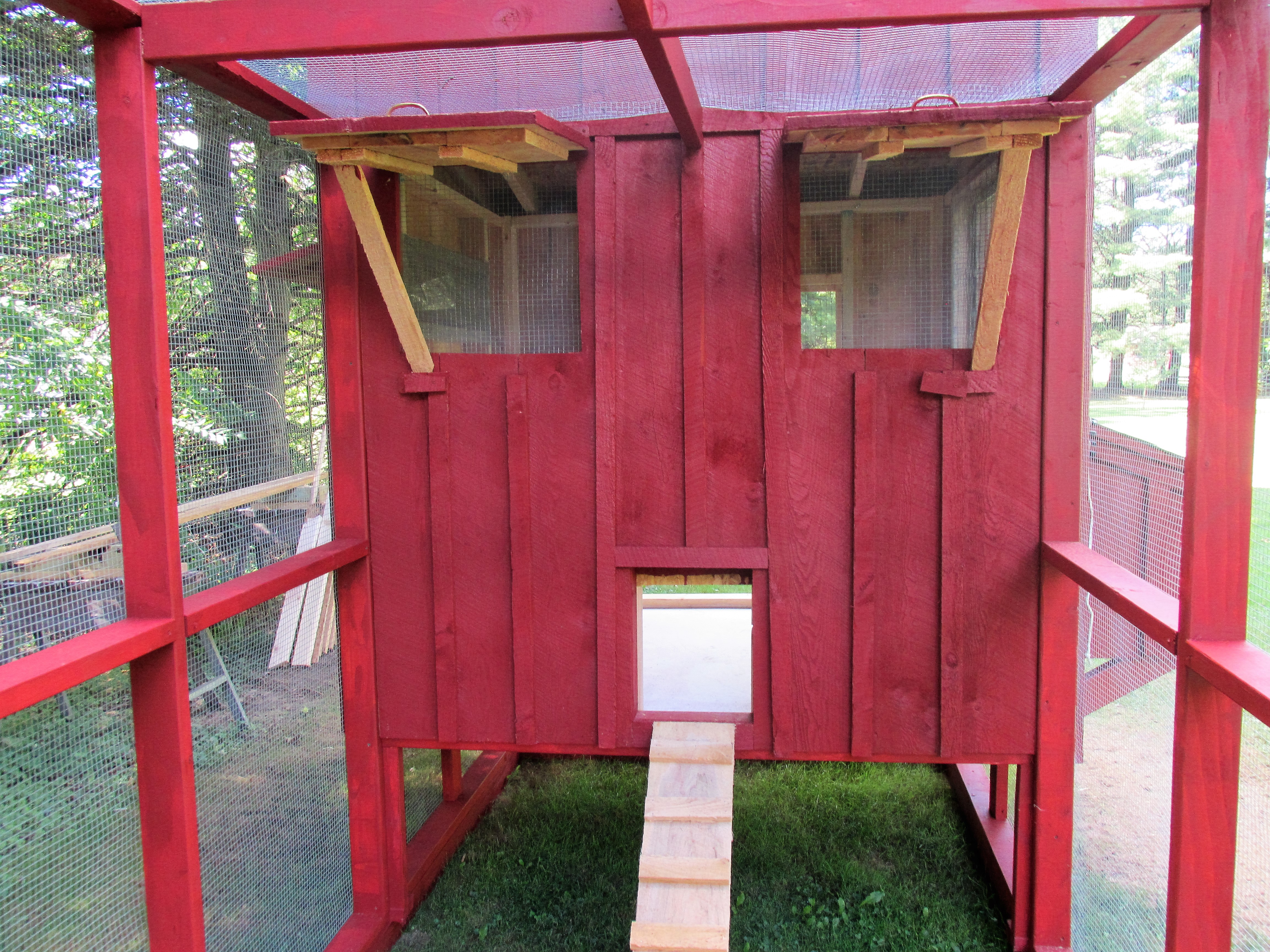 front from inside the run