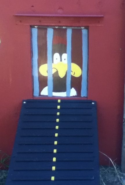 Front of automatic door with "road" ramp (ANOTHER dear Dad's funny!!)