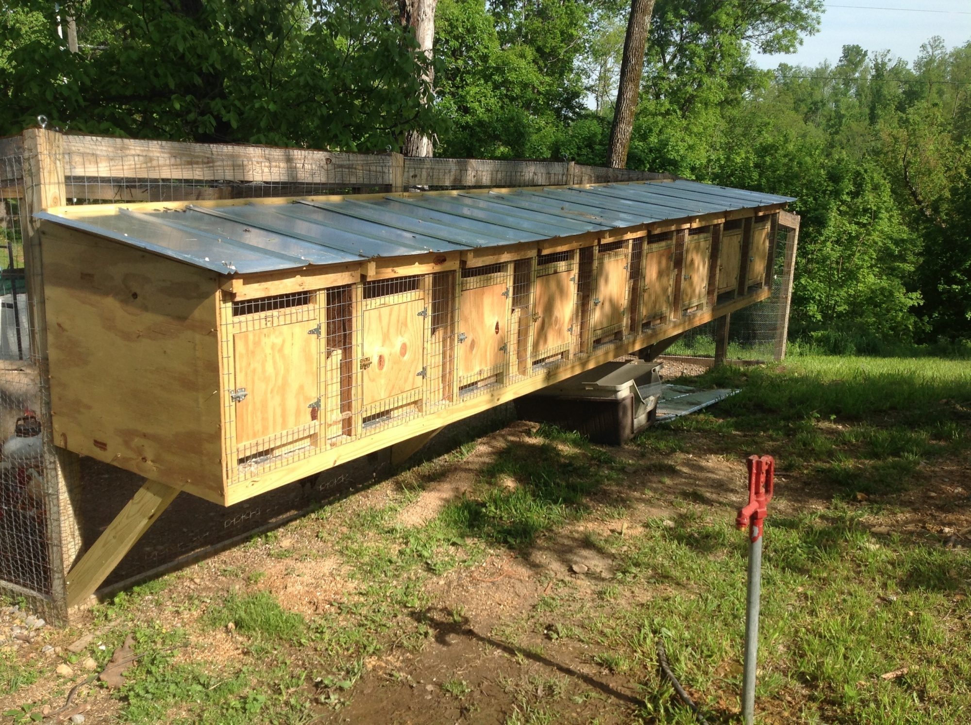 Front of brooder pen