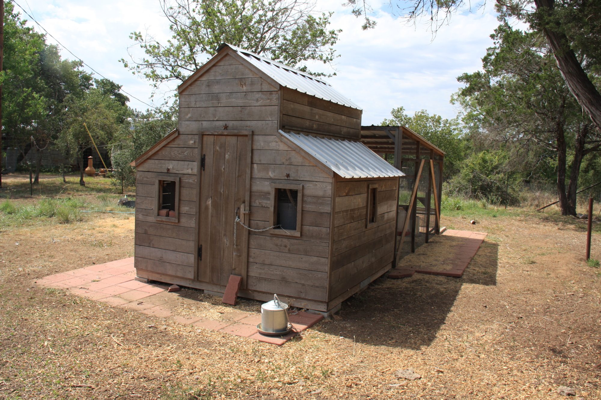 Front view of the Guinea Coop - Chilton